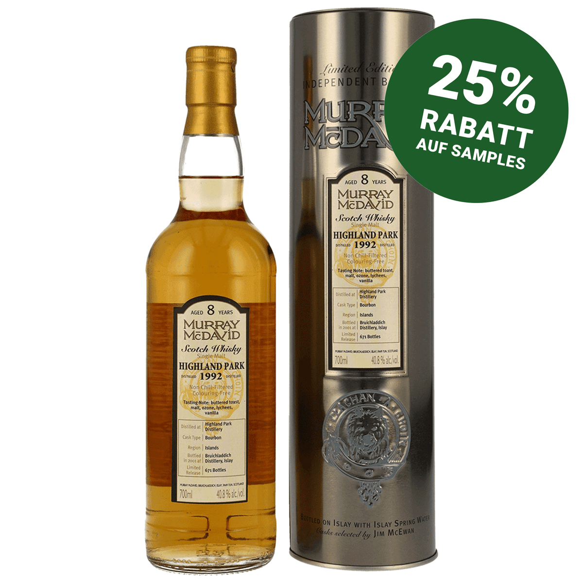 Highland Park 1992/2000 - 8 Jahre - Bourbon Cask - Murray McDavid