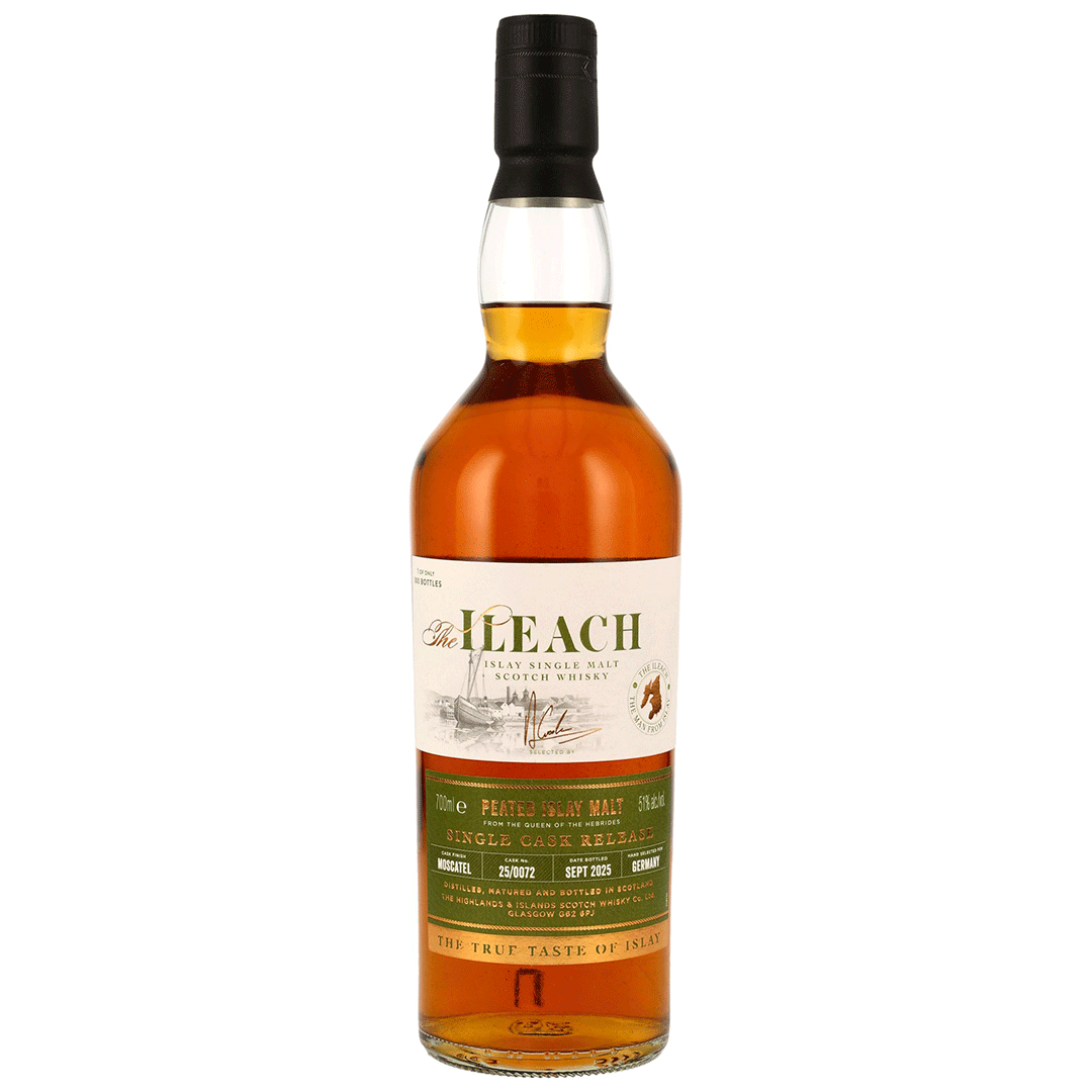 Ileach Islay Single Malt - Moscatel Single Cask Finish - Fassnummer 25/0072