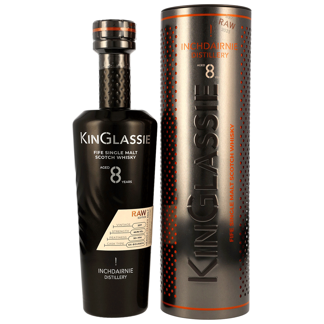 InchDairnie KinGlassie 2017/2025 - 8 Jahre - Raw - Heavily Peated Malt - Ex-Bourbon Cask