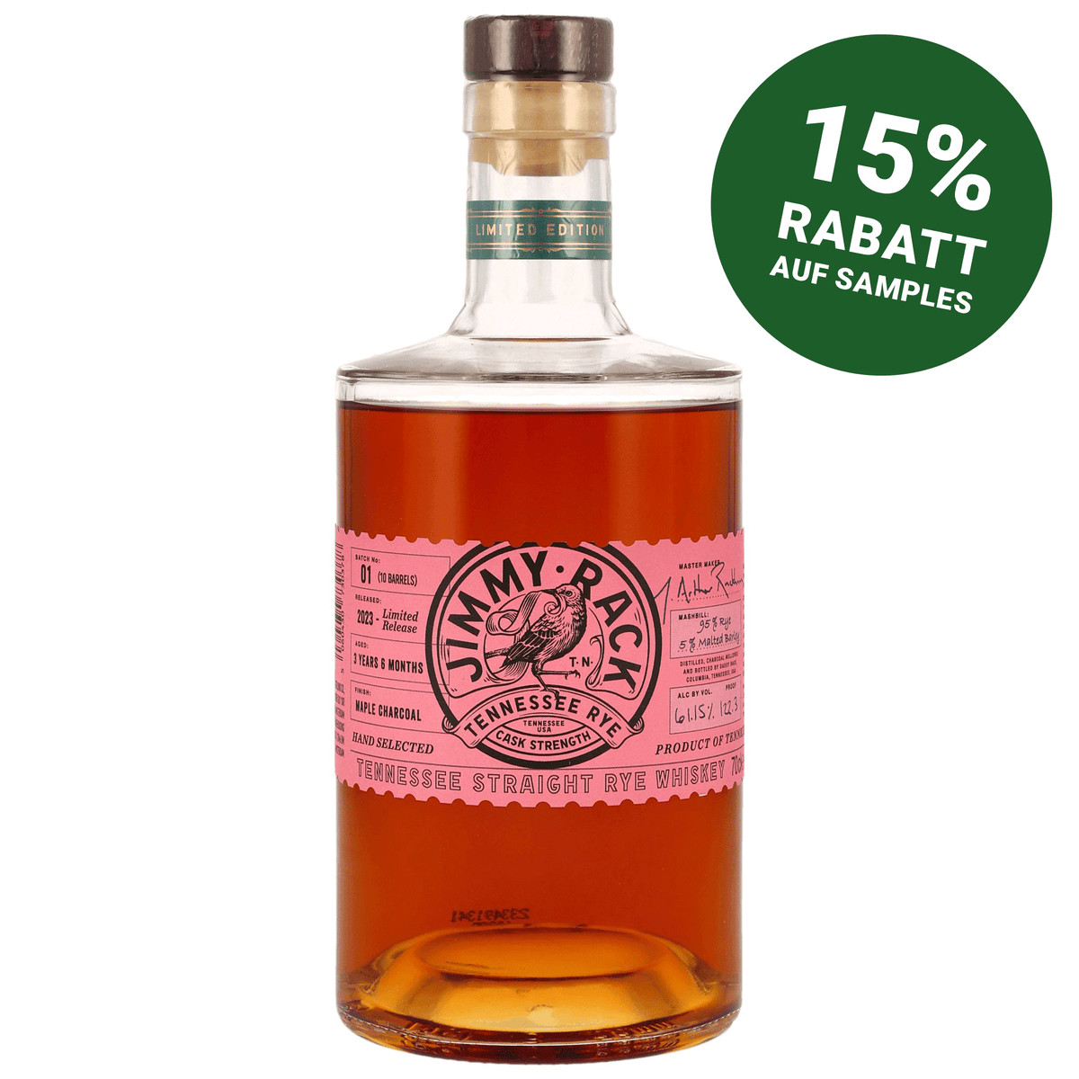 Jimmy Rack Cask Strength - Tennessee Straight Rye Whiskey