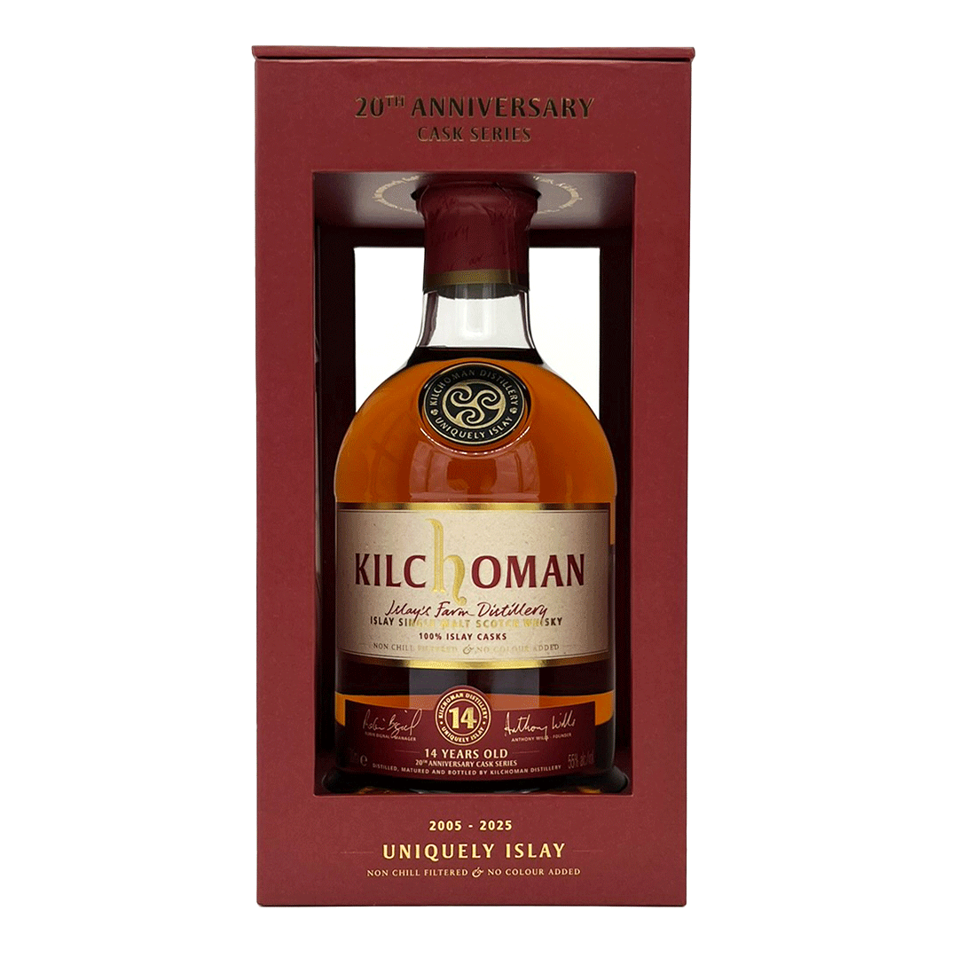 Kilchoman 14 Jahre - Ex-Sherry Butts - Fassnummer 145+146+148+149+150 - 20th Anniversary Cask Series