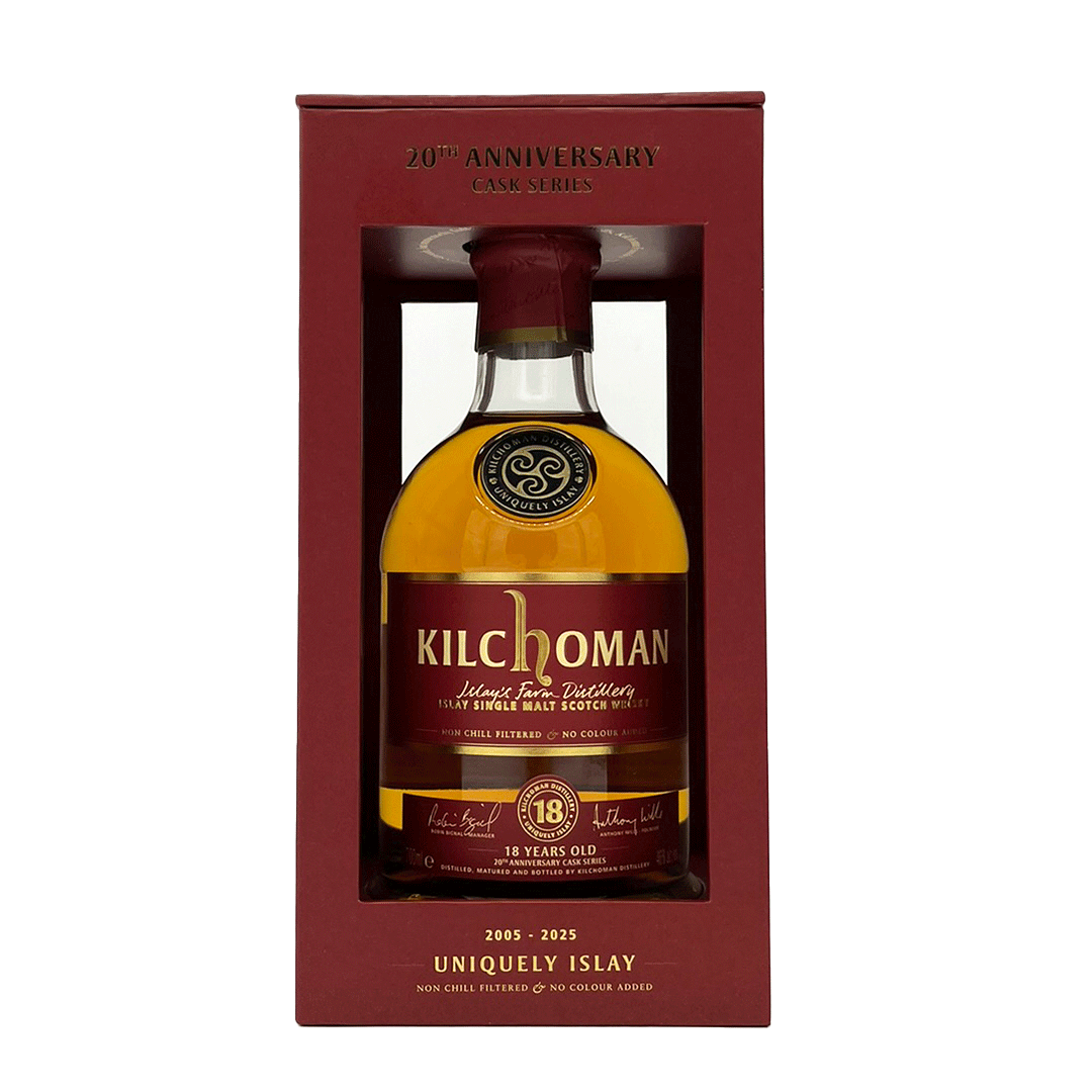 Kilchoman 18 Jahre - Ex-Bourbon Barrels - Fassnummer 33+146+149+155+163 - 20th Anniversary Cask Series