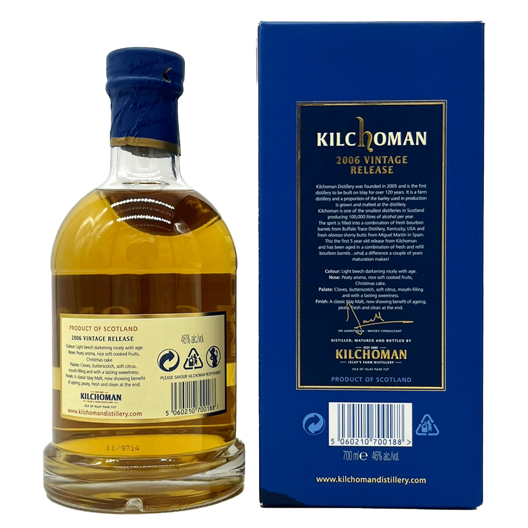 Kilchoman 2006 Vintage Release - Islay Single Malt Scotch Whisky