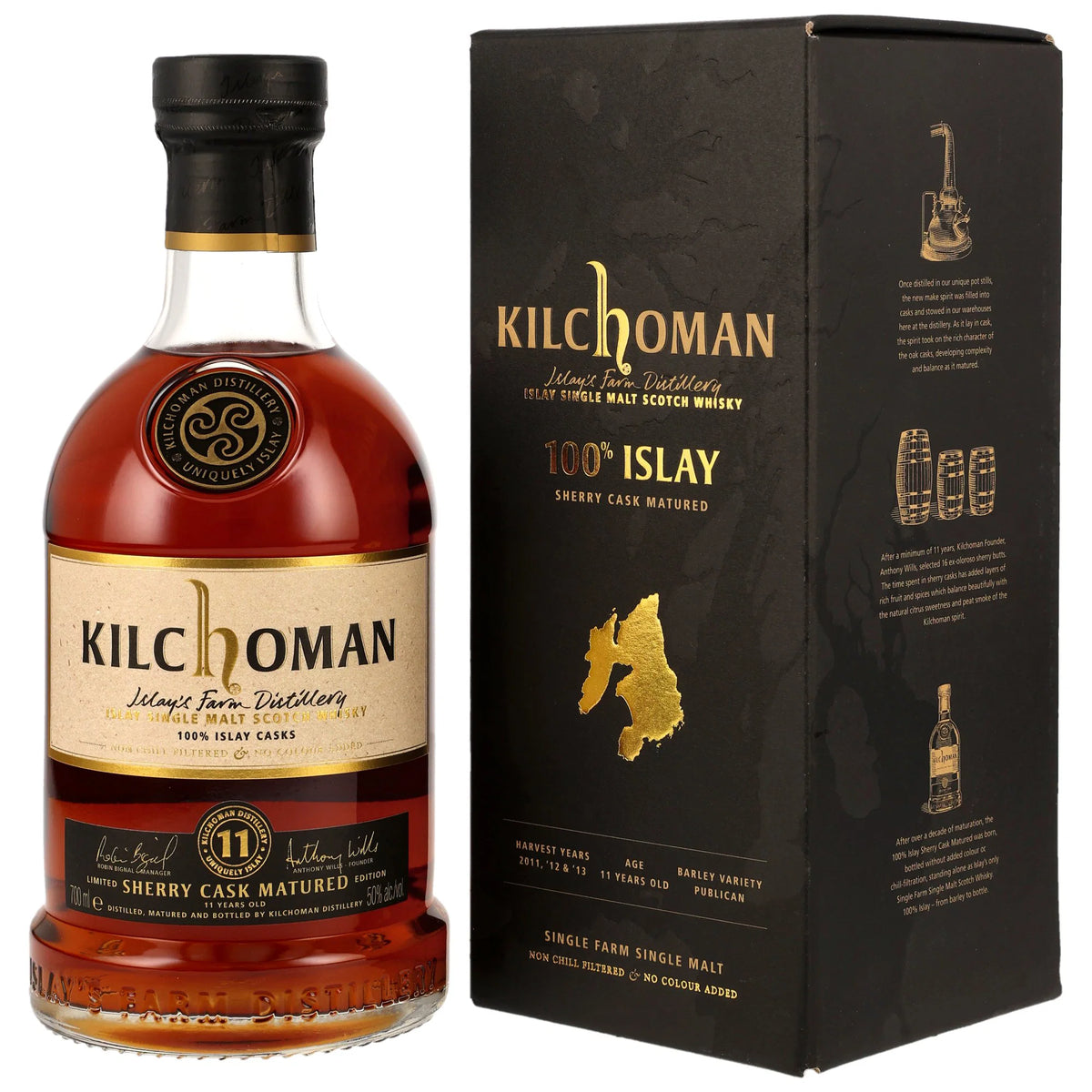 Kilchoman 100% Islay - 11 Jahre - Sherry Cask Matured - Islay Single Malt Scotch Whisky