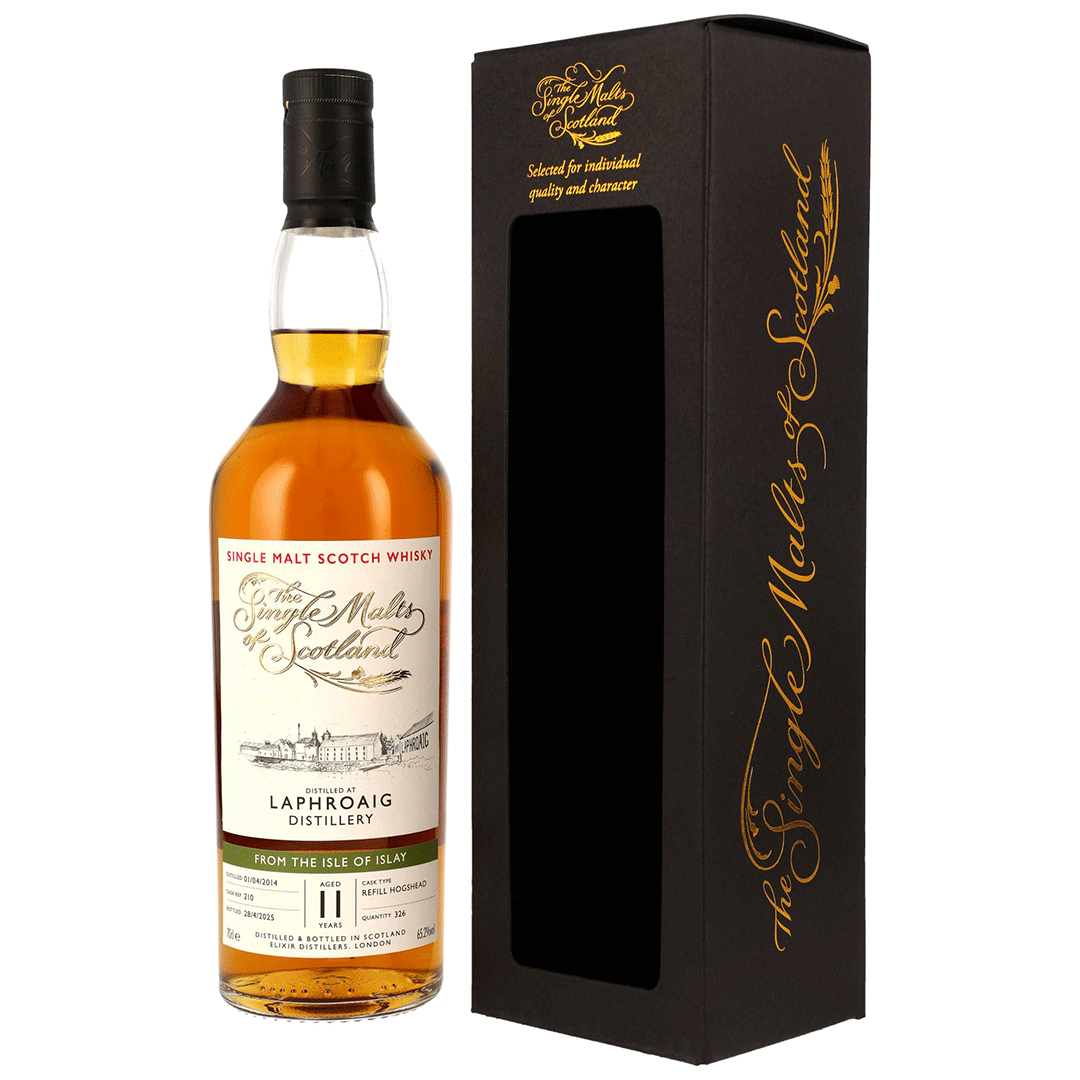 Laphroaig 2014/2025 - 11 Jahre - Refill Hogshead - Fassnummer 210 - The Single Malts of Scotland