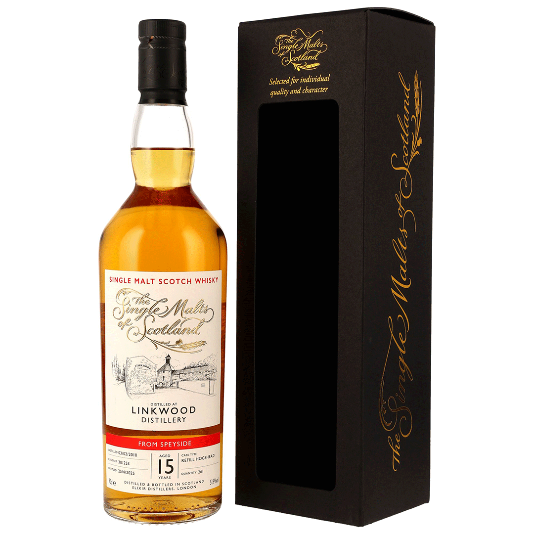 Linkwood 2010/2025 - 15 Jahre - Refill Hogshead - Fassnummer 301253 - The Single Malts of Scotland