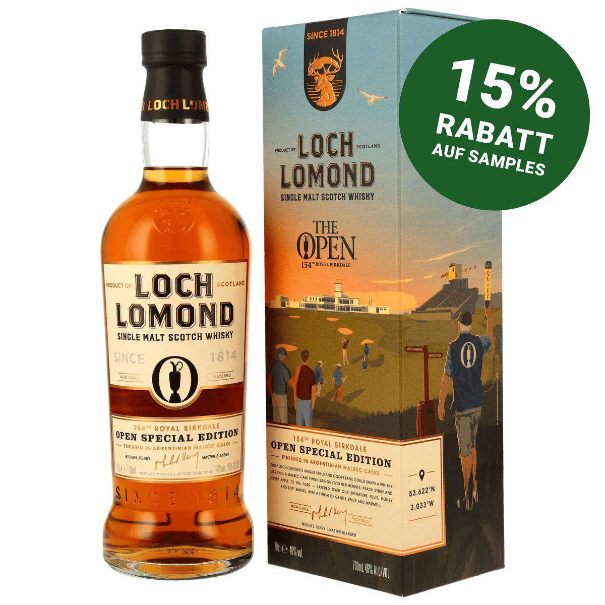Loch Lomond The Open 154th Royal Birkdale - Argentinian Malbec Cask Finish