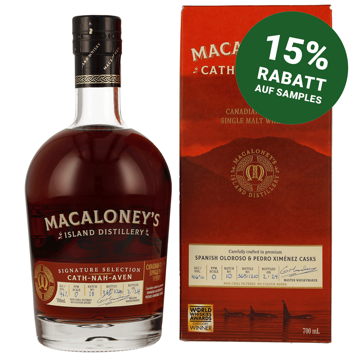 Macaloney`s - Cath-Nah-Aven - Batch 10 - Canadian Single Malt