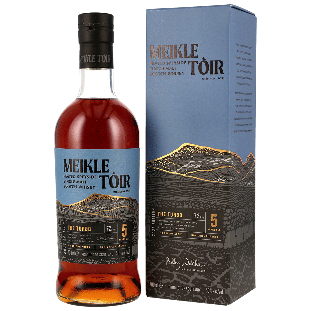 Meikle Toir 5 Jahre - The Turbo 2025 Edition - Heavily Peated GlenAllachie