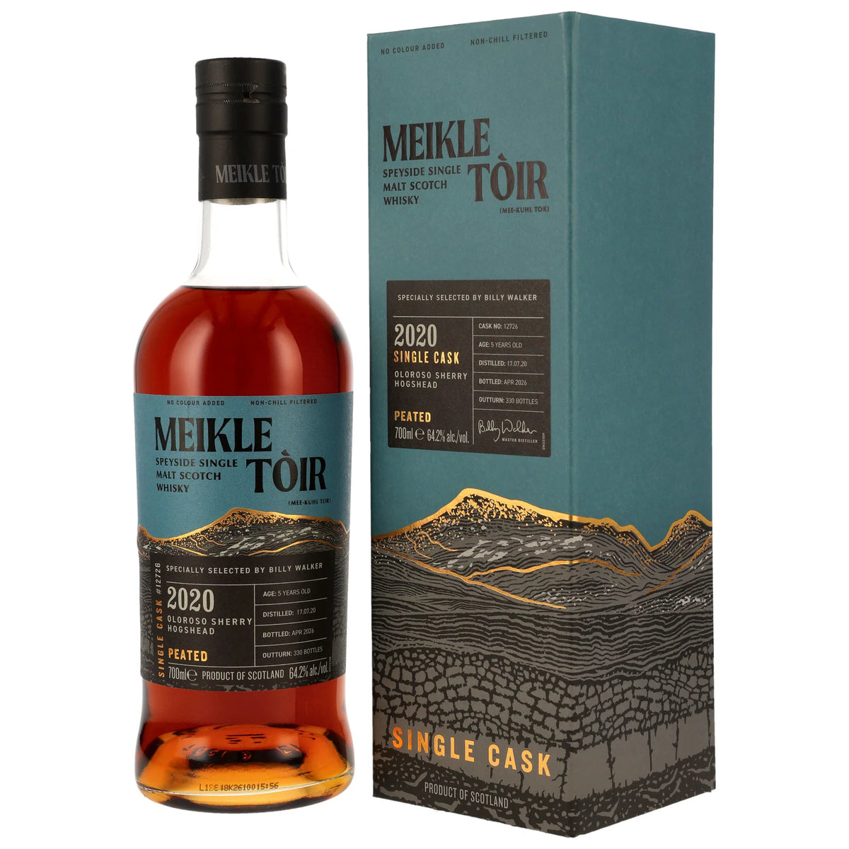 Meikle Toir 2020/2026 - 5 Jahre - Oloroso Sherry Hogshead - Fassnummer 12726