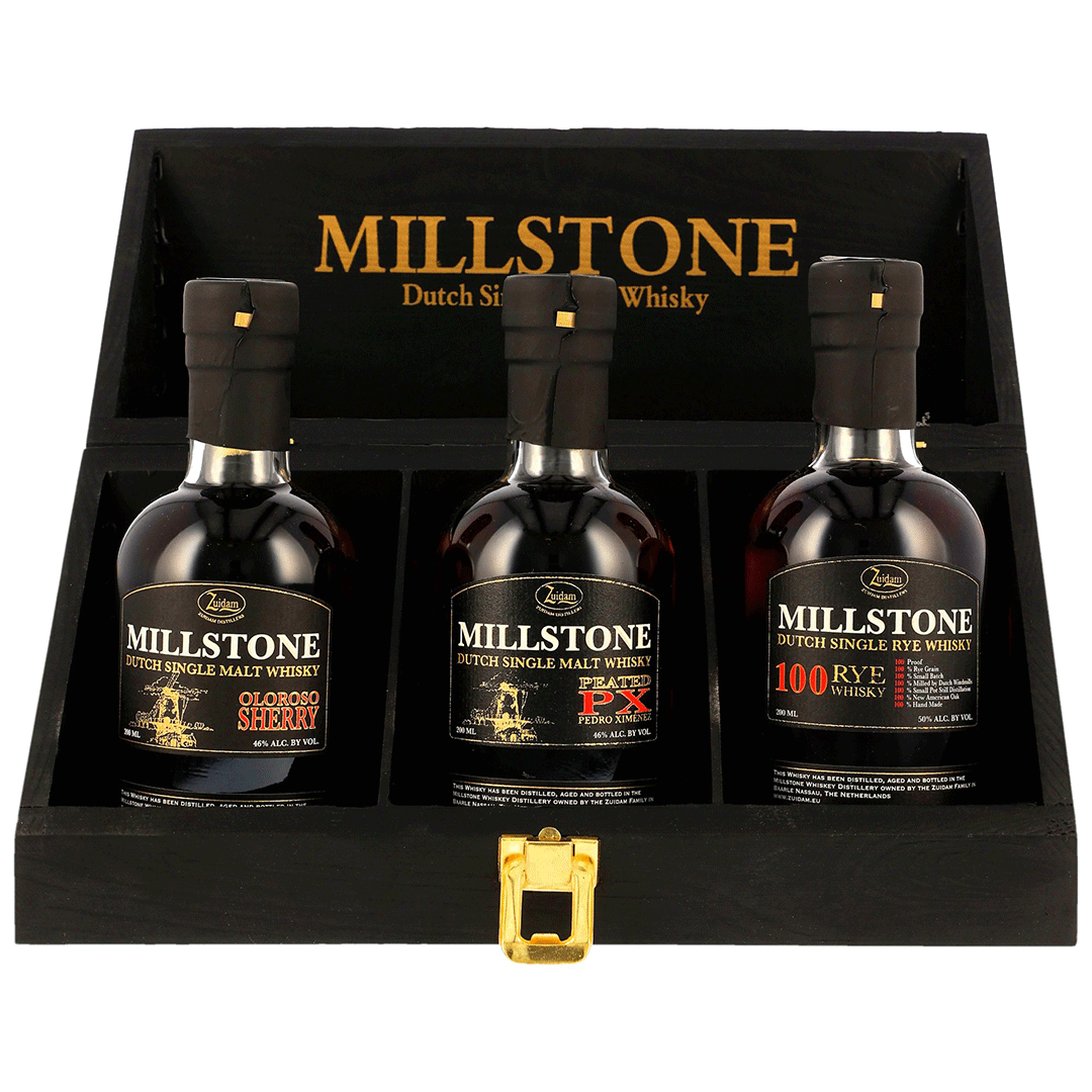 Millstone Geschenk Set - 3x200ml (Oloroso, PX & Rye Whisky)