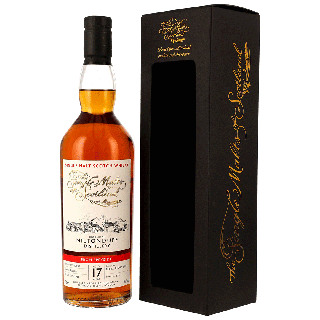Miltonduff 2007/2025 - 17 Jahre - Refill Sherry Butt - Fassnummer 900778 - The Single Malts of Scotland