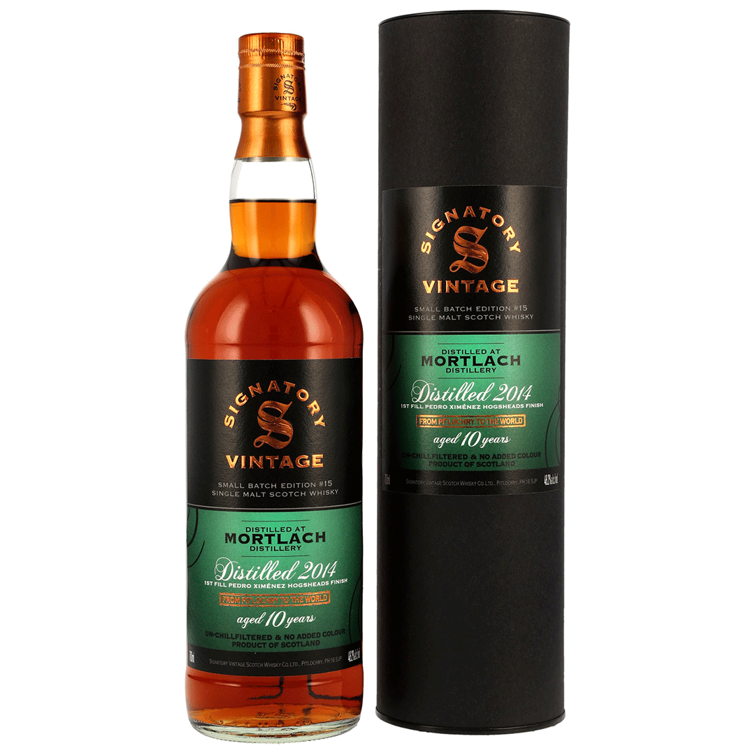 Mortlach 2014/2025 - 10 Jahre - Signatory Small Batch Edition #15 - 1st Fill PX Casks Finish