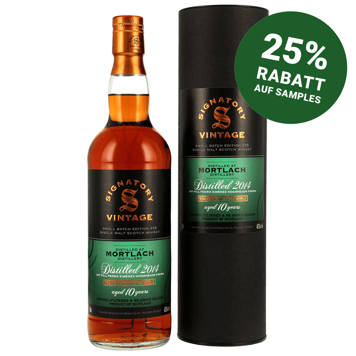 Mortlach 2014/2025 - 10 Jahre - Signatory Small Batch Edition #15 - 1st Fill PX Casks Finish