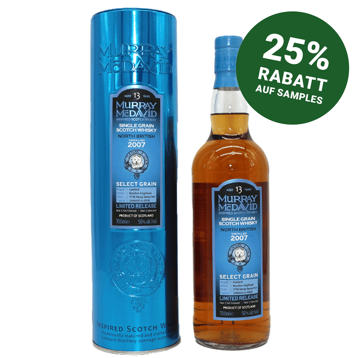 North British 2007/2021 - 13 Jahre - 1st Fill Tawny Port - Fassnummer 3306935-3306938 - Murray McDavid