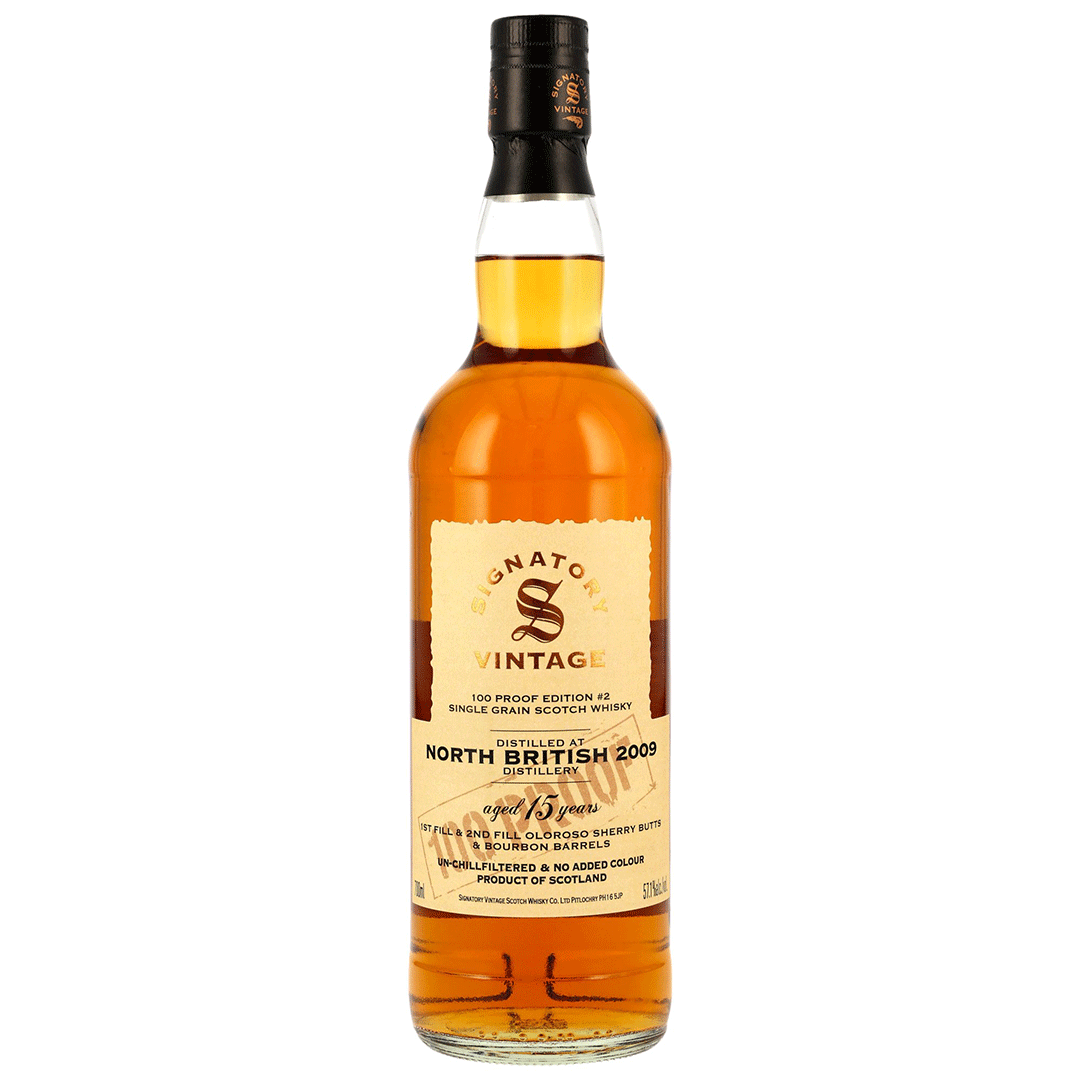 North British 2009/2025 - 15 Jahre - Signatory 100 PROOF Grain Edition #2