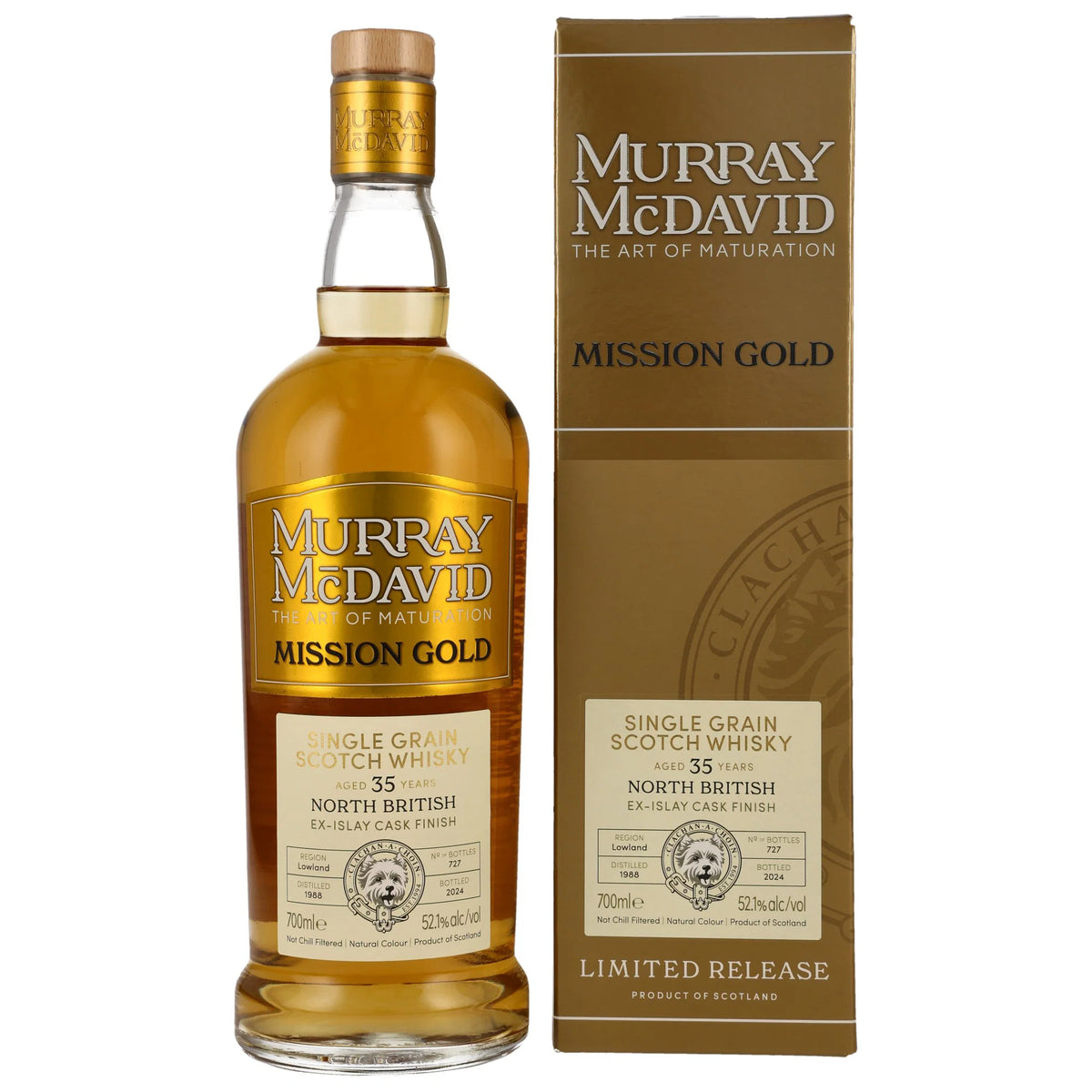 North British 1988/2024 - 35 Jahre - Ex Islay Cask - Mission Gold - Murray McDavid