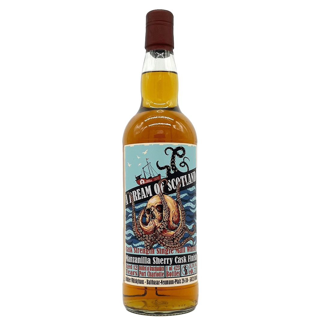 Port Charlotte 12 Jahre - Manzanilla Sherry Cask Finish - A Dream of Scotland