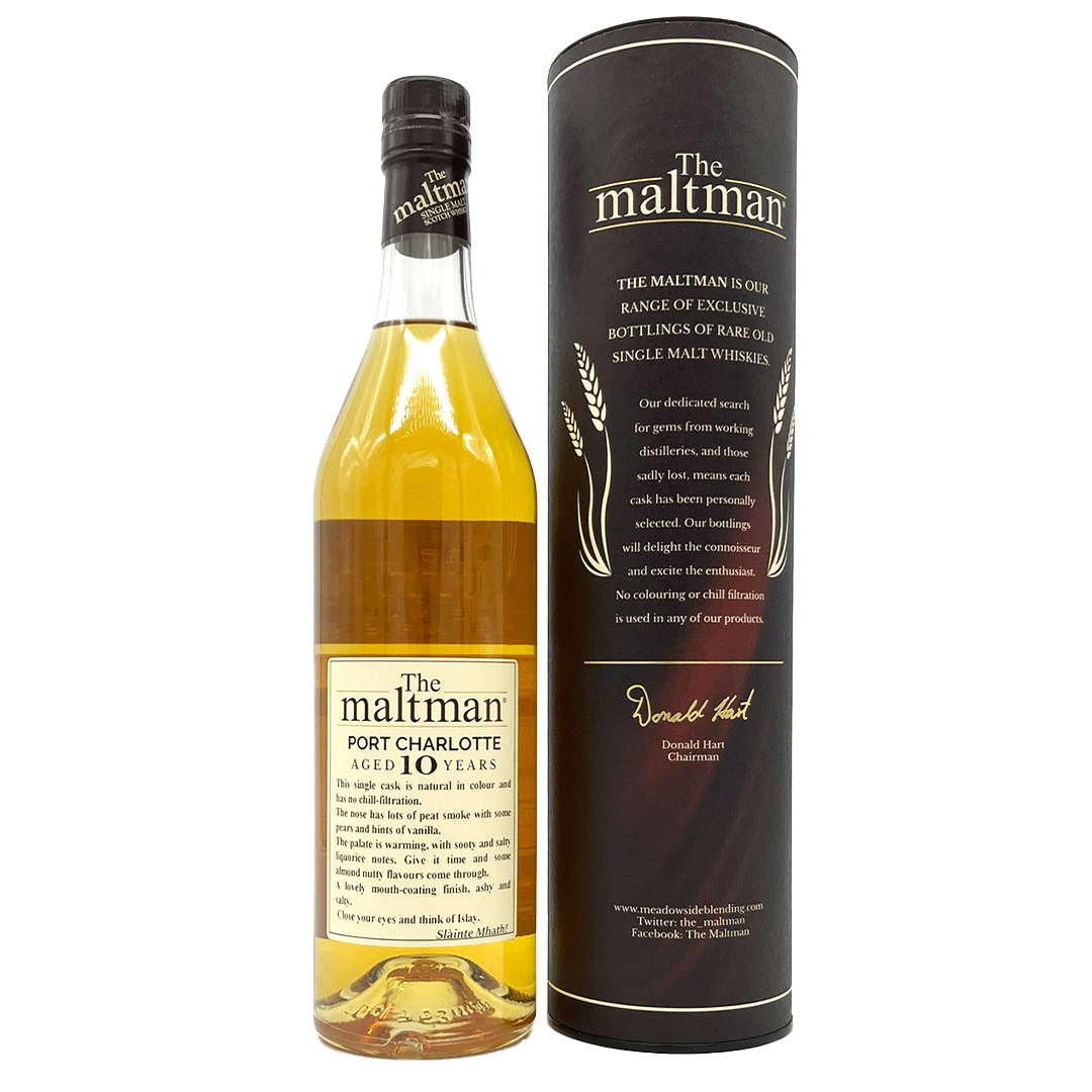 Port Charlotte 10 Jahre - Bourbon Barrel - Fassnummer 3240 - The Maltman
