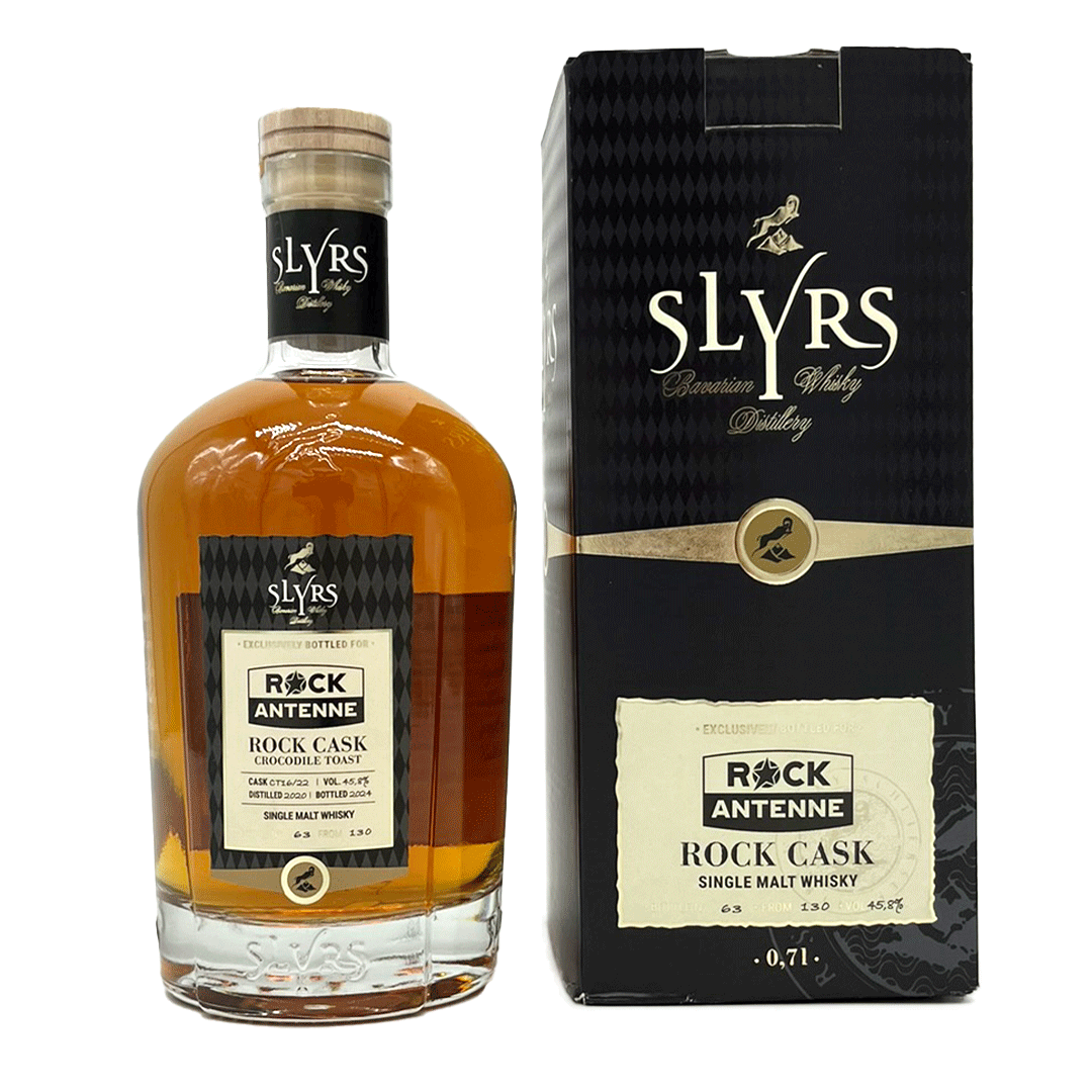 ROCK ANTENNE Whisky – Slyrs Single Malt Rock Cask – Crocodile Toast