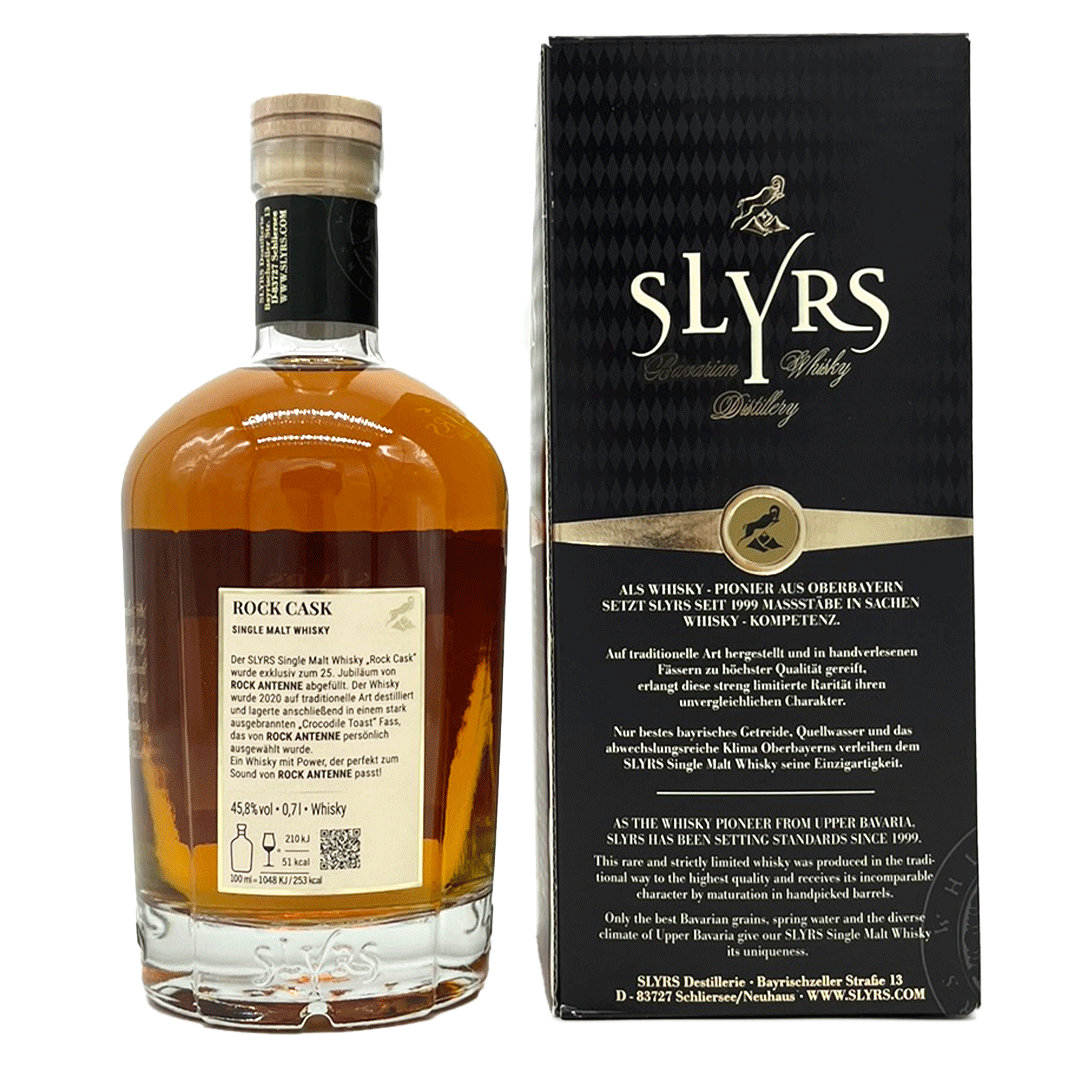 ROCK ANTENNE Whisky – Slyrs Single Malt Rock Cask – Crocodile Toast