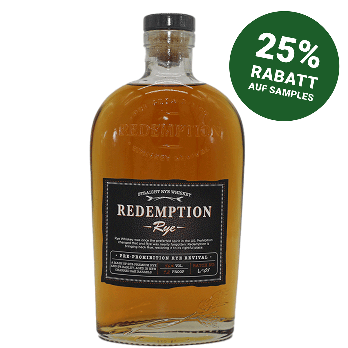 Redemption Straight Rye Whiskey