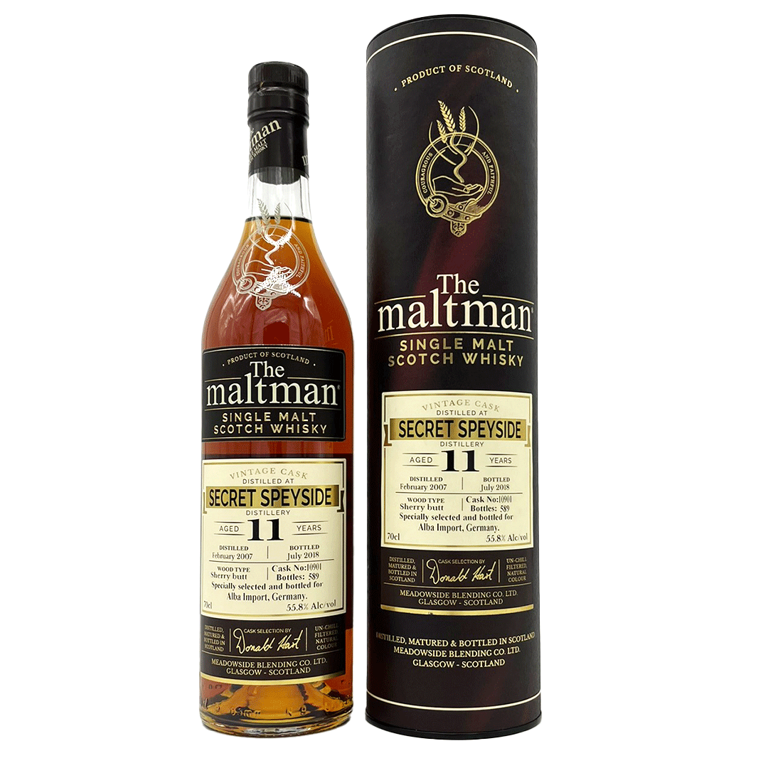 Secret Speyside 11 Jahre - Sherry Butt - Fassnummer 10901 - The Maltman