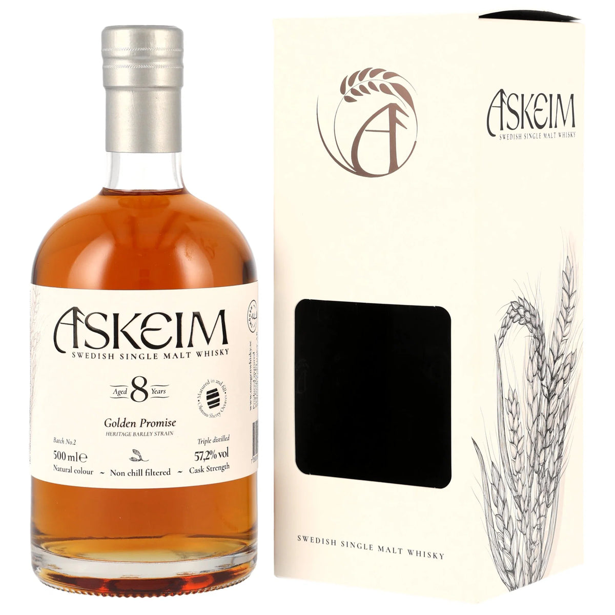 Smögen Askeim 8 Jahre - Golden Promise - Triple Distilled - Swedish Single Malt