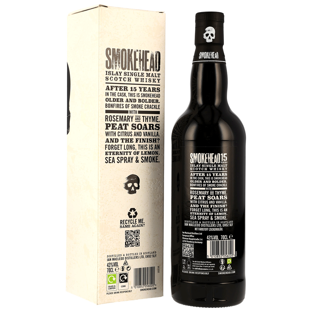 Smokehead 15 Jahre - Islay Single Malt Scotch Whisky