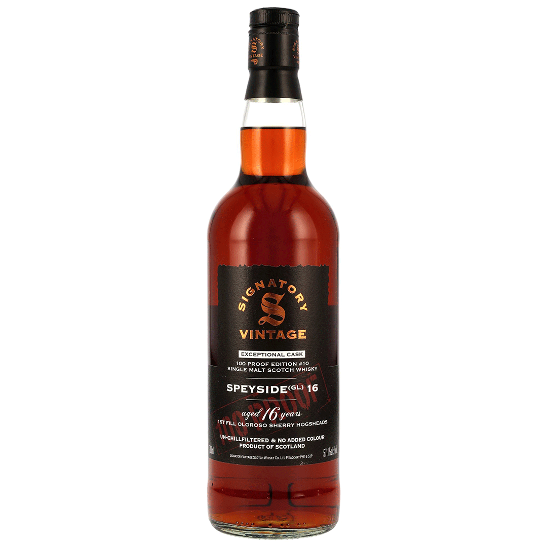 Speyside (GL) - 16 Jahre - Signatory 100 PROOF Exceptional Cask Edition #10