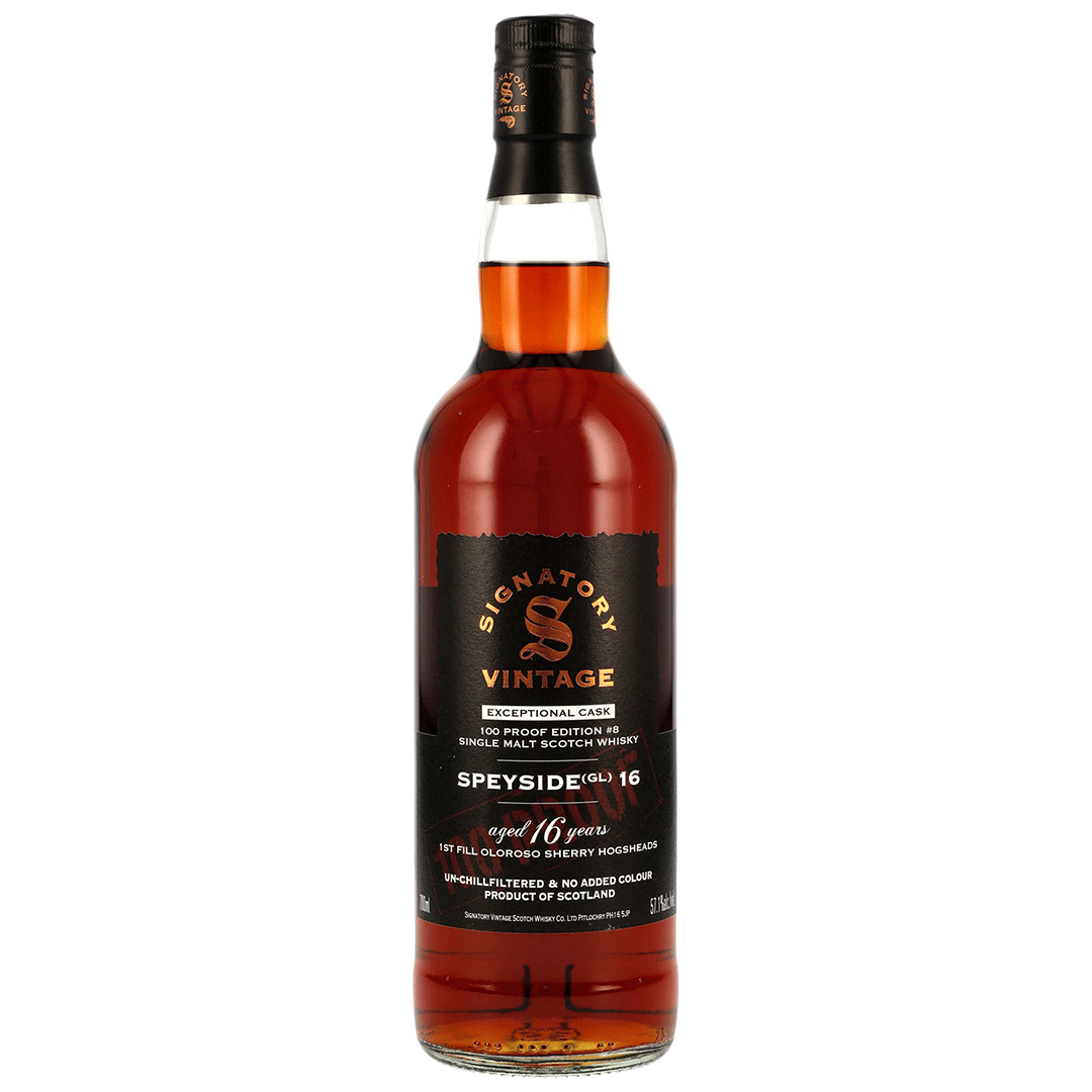 Speyside (GL) - 16 Jahre - Signatory 100 PROOF Exceptional Cask Edition #8