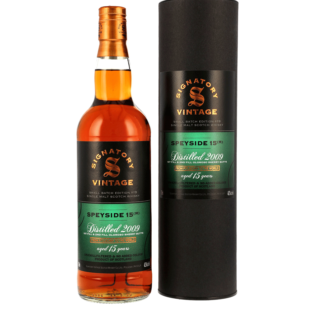 Speyside (M) 2009/2025 - 15 Jahre - 1st & 2nd Fill Oloroso Sherry Butts - Signatory Small Batch Edition #19