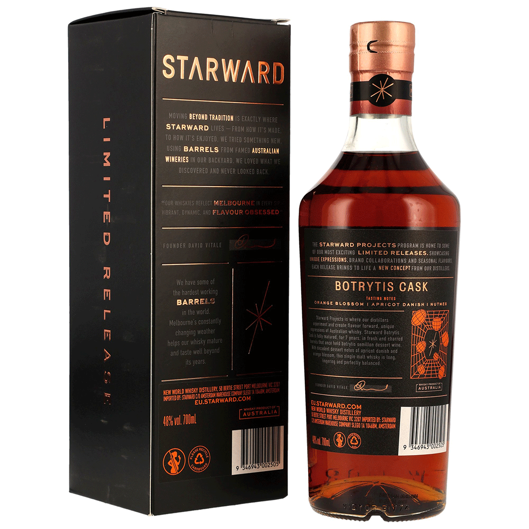 Starward 2017/2024 - 7 Jahre - Botrytis Cask - Single Malt Australien Whisky