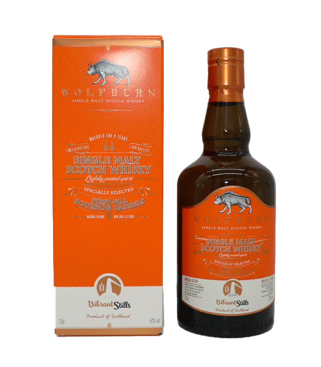 Wolfburn 2015/2023 - 8 Jahre - Vibrant Stills - Lightly Peated Bourbon Casks