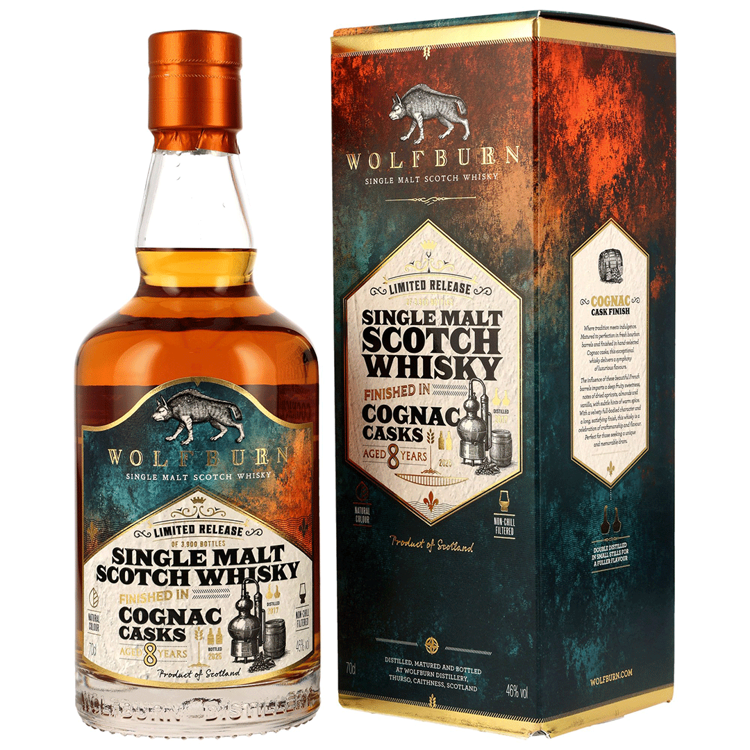 Wolfburn 2017/2025 - 8 Jahre - Cognac Cask Finish