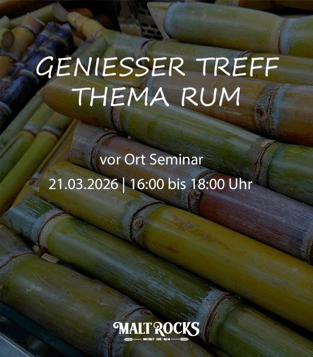 Genießer Treff am 21.03.2026 von 16.00 bis 18.00 Uhr - Thema Rum