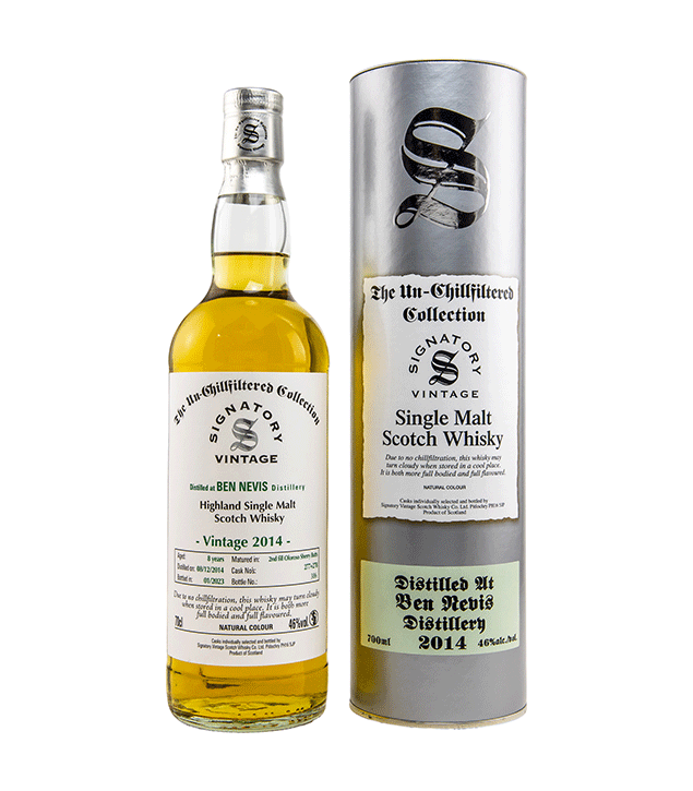 Ben Nevis 2014/2023 - The Un-Chillfiltered Collection - 2nd Fill Oloroso Sherry Butts - Fassnummer 277+278 - Signatory Vintage