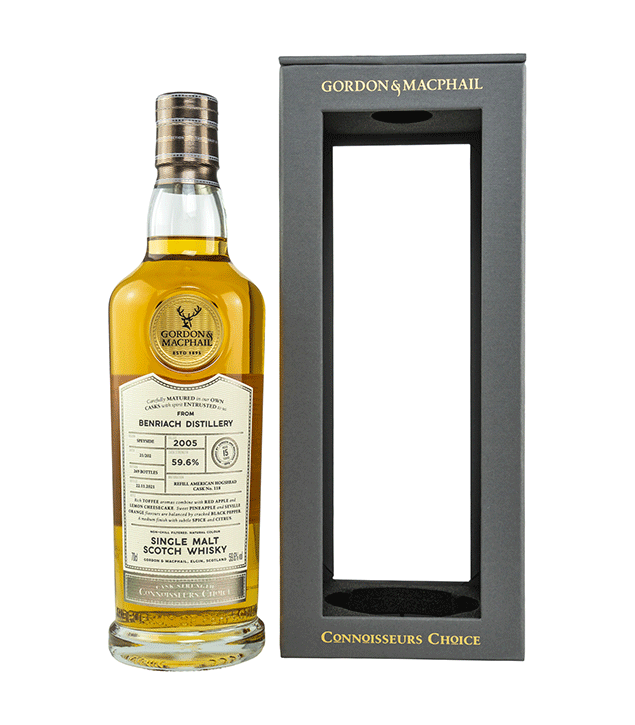 Benriach 2005/2021 - Connoisseurs Choice - Cask Strength - Fassnummer 118 - Gordon & MacPhail