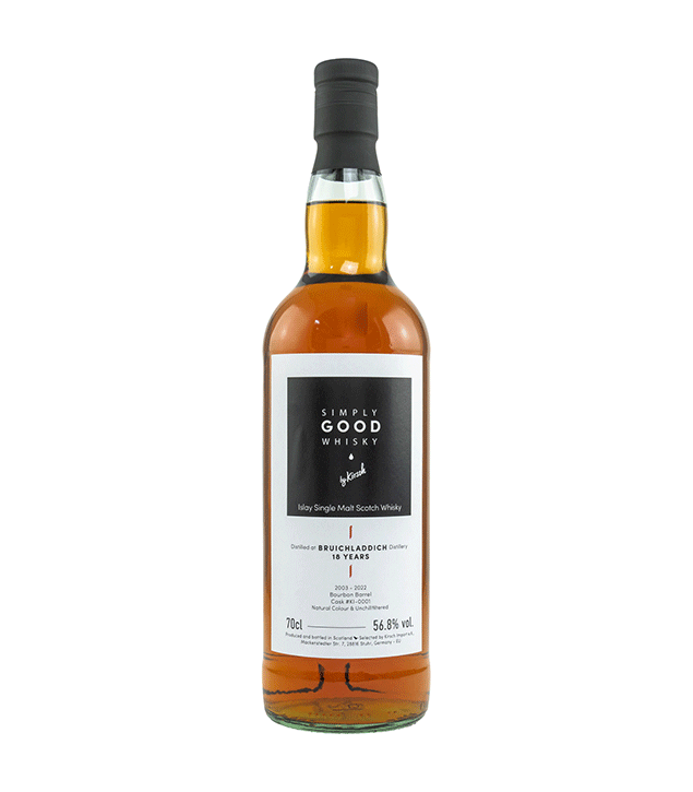 Bruichladdich 2003/2022 - 18 Jahre - Fassnummer KI-0001 - Simply Good Whisky