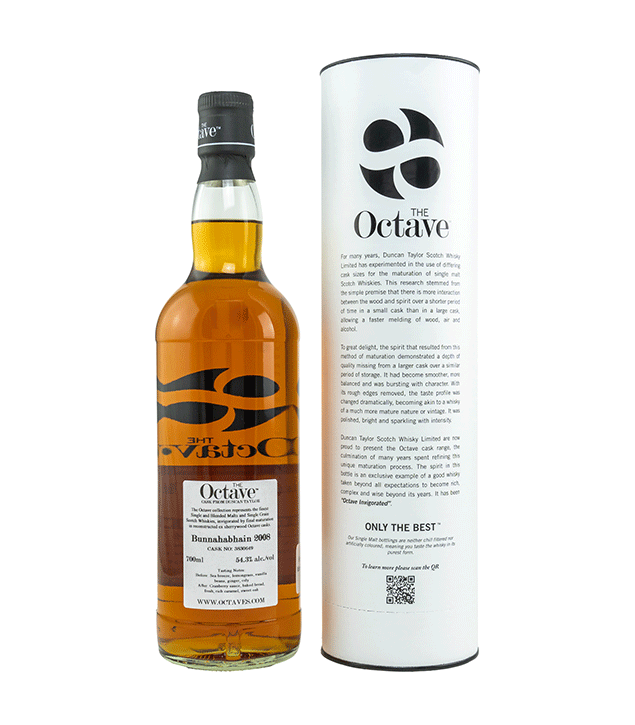 Bunnahabhain 2008/2022 - 13 Jahre - Fassnummer 3830649 - The Octave (Duncan Taylor)