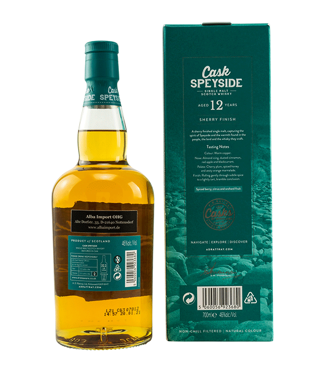 Cask Speyside Single Malt Sherry Finish 12 Jahre - A.D.Rattray