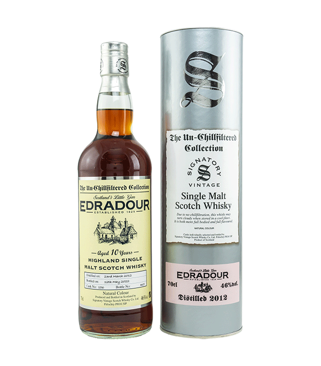 Edradour 2012/2022 - The Un-Chillfiltered Collection - Fassnummer 156 - Signatory Vintage