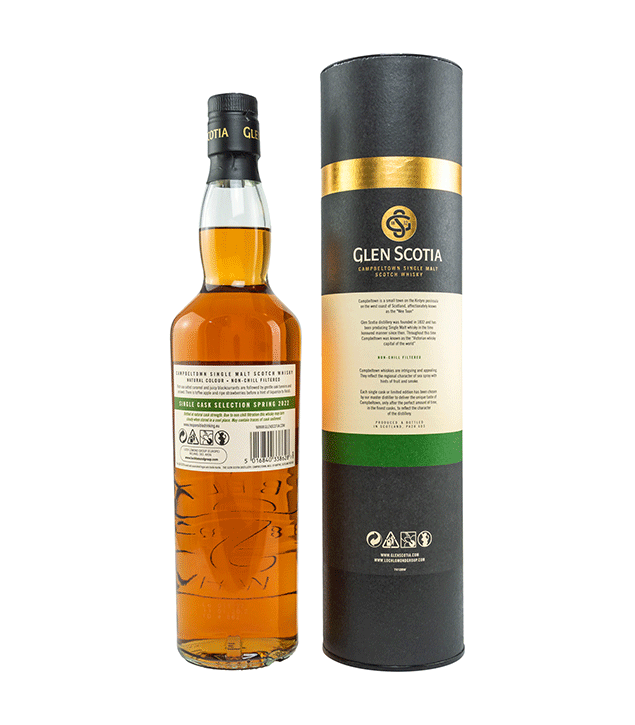 Glen Scotia Vintage 2015/2022 - 6 Jahre - 1st Fill Ruby Port Hogshead - Fassnummer 21/77-3