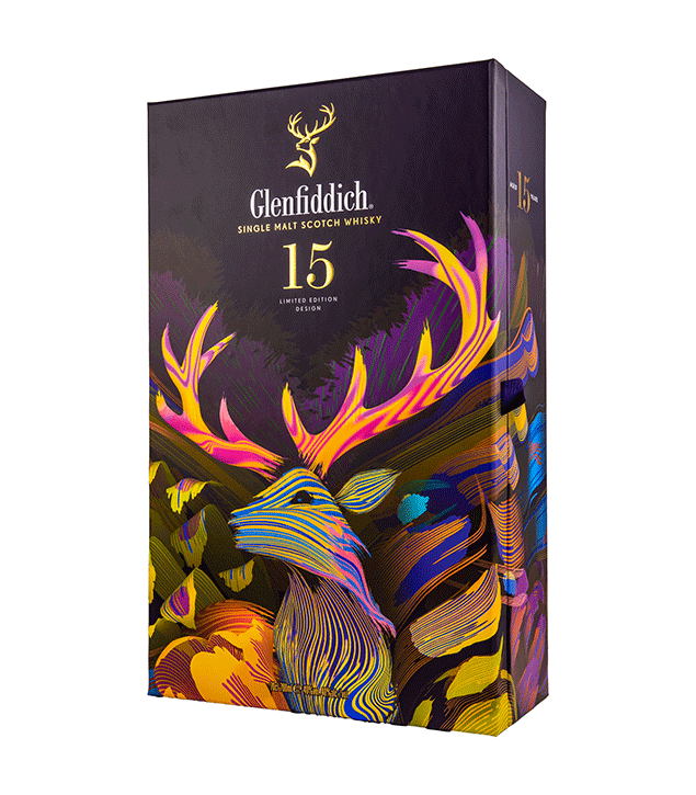 Glenfiddich 15 Jahre Solera - Limited Design mit Flachmann