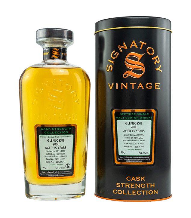 Glenlossie 2006/2022 - Cask Strength Collection - Fassnummer 3293+3301 - Signatory Vintage