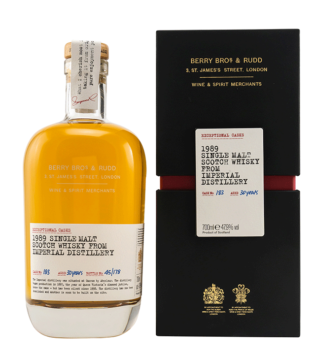 Imperial 1989/2020 - 30 Jahre - Fassnummer 183 - Berry Bros and Rudd