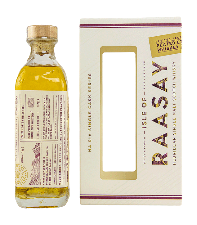 Isle of Raasay Single Malt Whisky - Single Cask #18/629 - First Fill Rye (peated)