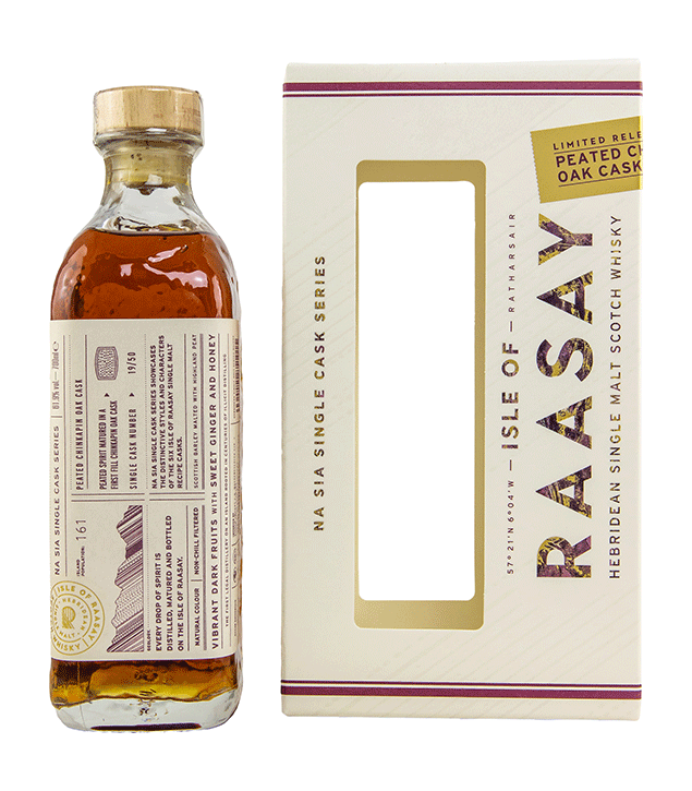 Isle of Raasay Single Malt Whisky - Single Cask #19/50 - First Fill Chinkapin Oak (peated)