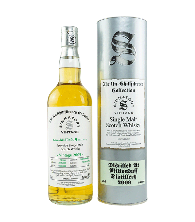 Miltonduff 2009/2022 - The Un-Chillfiltered Collection - Fassnummer 701739+701752 - Signatory Vintage