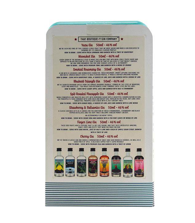 Retro Gin Fridge 8 x 5 cl Gin Minis - That Boutique-Y Gin Company